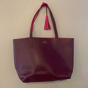 Purple Kate Spade New York tote bag